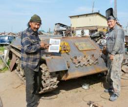 К юбилею победы: народный умелец из Якутии строит танк Т-34